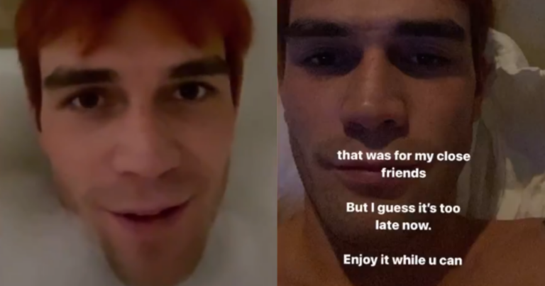 “Riverdale” Star KJ Apa Accidentally Posted A Video Of Himself In A Bubble Bath