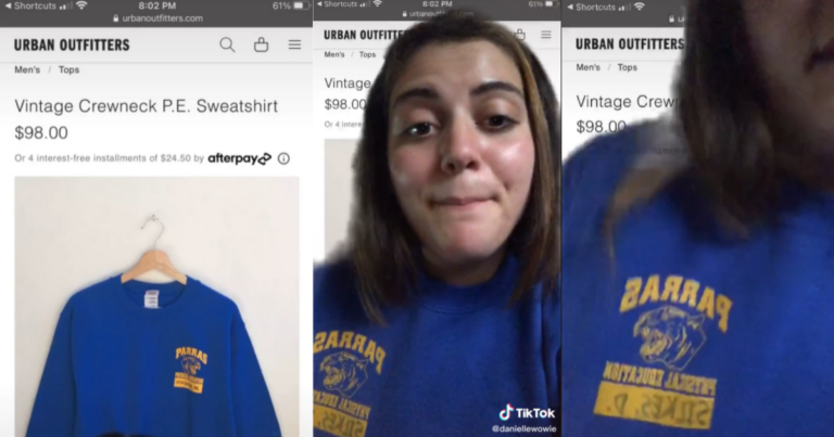 Woman Finds Her Old P.E. Uniform On Sale At Urban Outfitters For $98