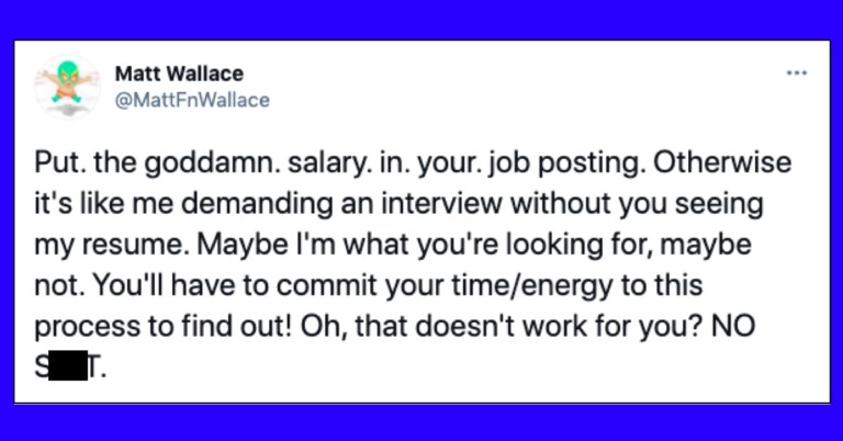 Writer Explains Why Job Postings Absolutely Must Have Salary Attached In Today’s World