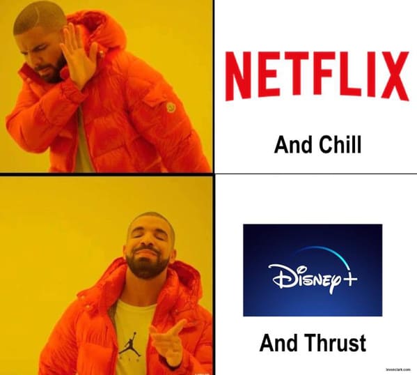 Netflix and Chill, funny Netflix and chill memes, unwholesome memes, Disney plus and thrust, streaming service, jokes about hooking up, what does Netflix and chill mean, funny tweets