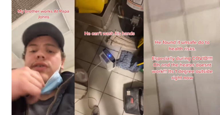 “I Haven’t Been Able To Wash My Hands”—Papa John’s Worker Says He Was Fired For Refusing To Work Without Running Water