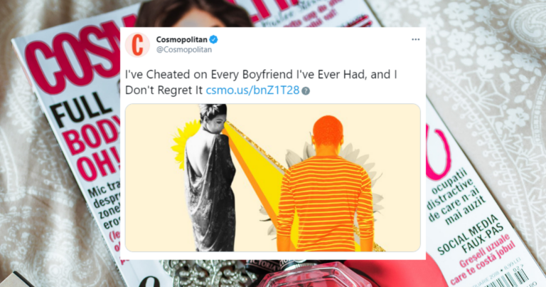 People Got Big Mad Over A Cosmo Article Recommending Women Cheat On Their Partners