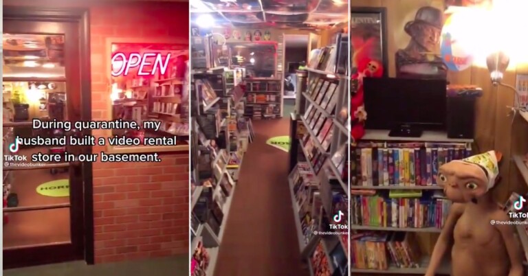 Man Builds Video Rental Store In His Basement During Quarantine