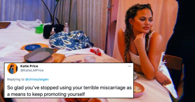 Chrissy Teigen Responds To Troll Who Said She Uses Miscarriage For “Promotion”