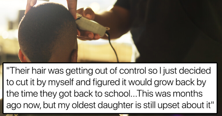 dad cut daughter's hair aita
