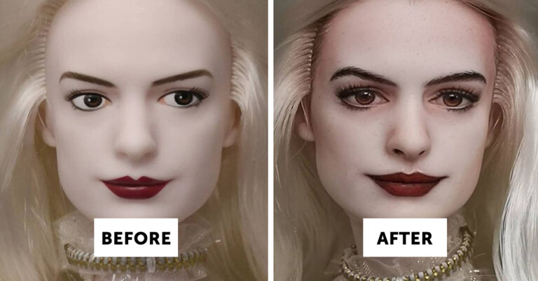 This Instagram Artist Repaints Dolls To Look More Like Their Real-Life Counterparts (30 Pics)