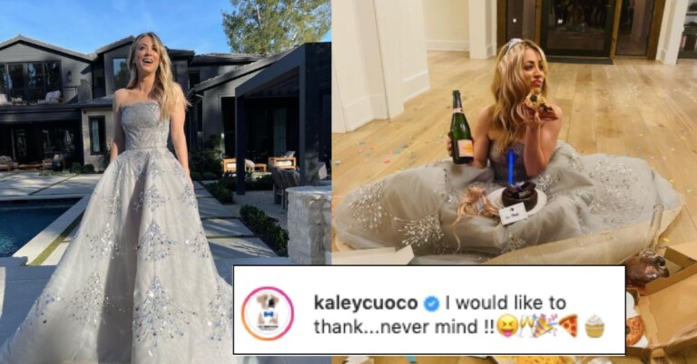 Kaley Cuoco “Celebrates” Losing A Golden Globe With A Funny Instagram Post