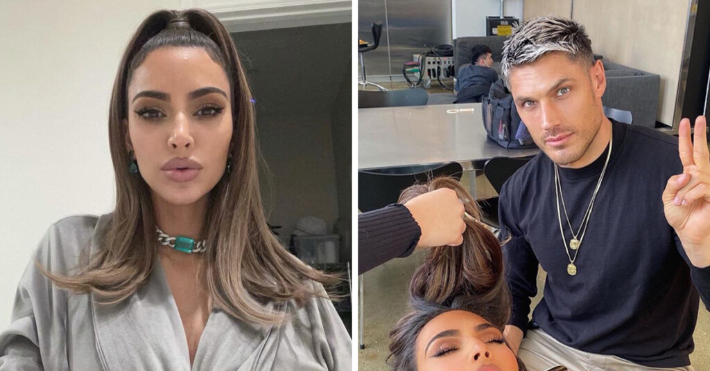 Stylist Trolls Kim Kardashian For Sleeping In Salon Chair