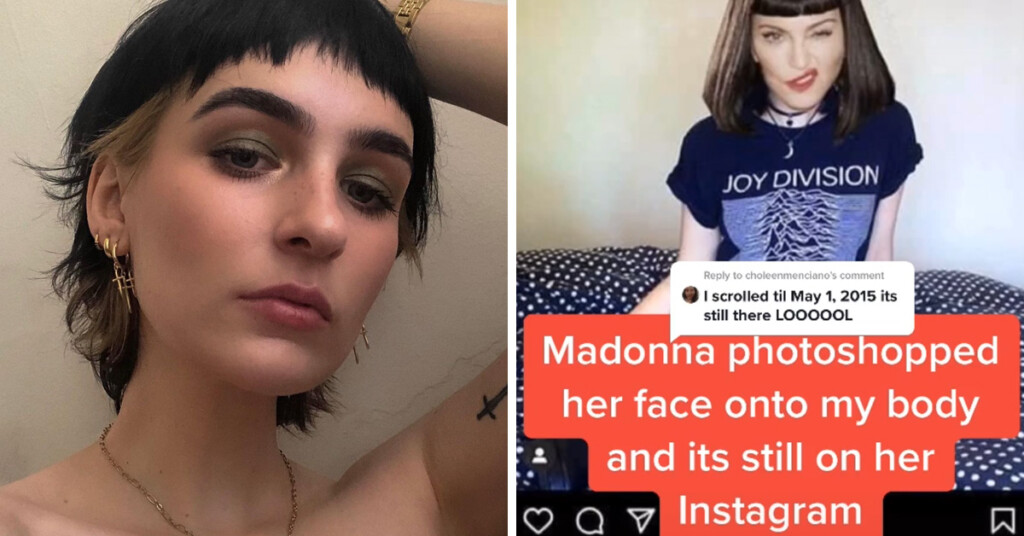 TikToker Calls Out Madonna For Photoshopping Her Head Onto One Of Her Pics