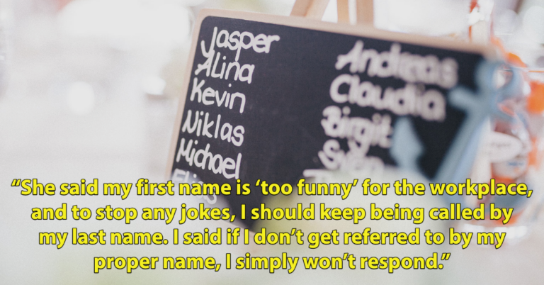Woman With “Eccentric” Name Asks If She’s Wrong To Make Her Coworkers Use It Anyway