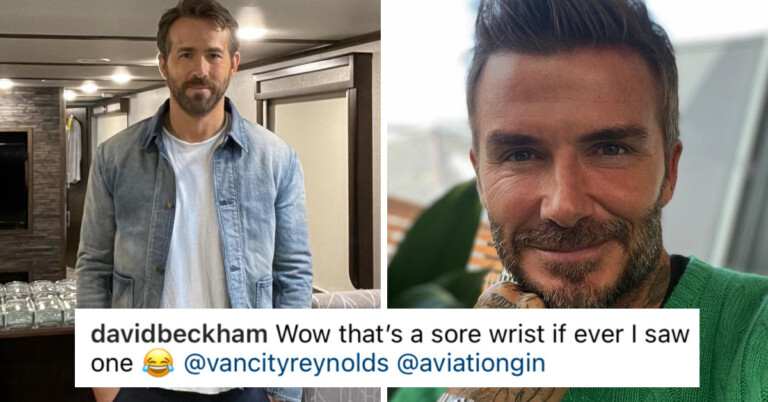 Ryan Reynolds Made A Raunchy Joke In Response To David Beckham Trolling Him On Instagram