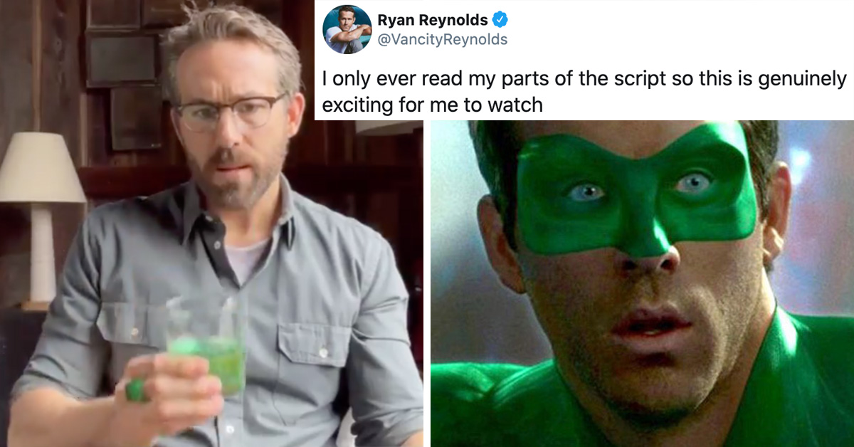 Ryan Reynolds LiveTweeted Watching "Green Lantern" For The First Time