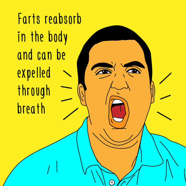 Scientific reasons you should not hold in a fart, what is a fart, farting, flatulence, funny facts about farts, scientific explanations for gas, global warming, dangers of holding in poop, cutting the cheese, fart jokes
