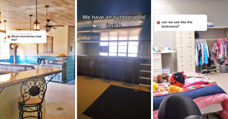 TikToker Who Lives In A Renovated School Shows How Different Their Home Is