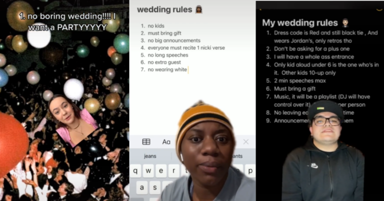 TikTokers Are Sharing Their “Wedding Rules” And Some Of The Tips Are Pretty Good