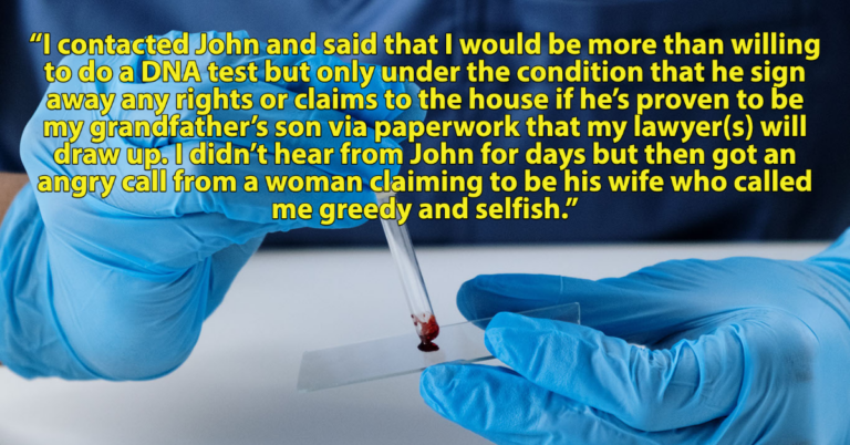 Man Asks If It’s Wrong To Refuse To Take A DNA Test If It Means He Could Lose His Inheritance