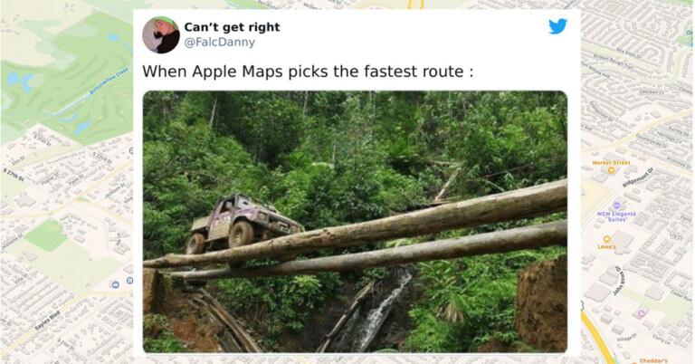 Directionally Challenged People Are Rightfully Roasting Apple Maps (29 Memes)