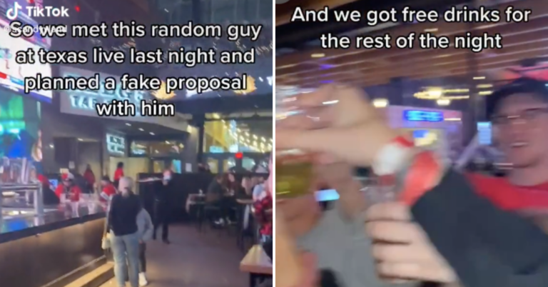 Strangers Pretend To Get Engaged For The Free Drinks And People Are Divided