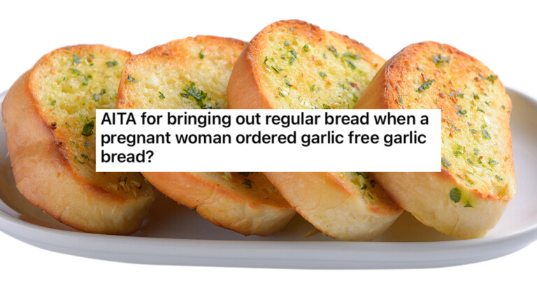 Customer Erupts After Server Brings Regular Bread Instead Of Garlic Bread To Pregnant Woman