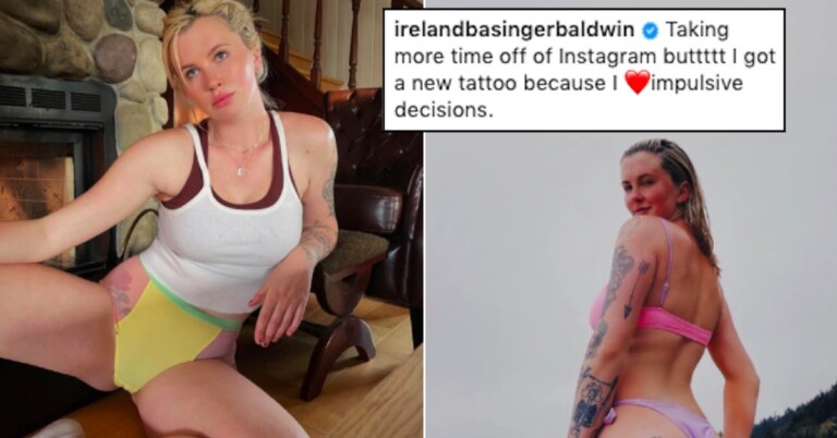 Ireland Baldwin Flashes A Little Cheek To Show Off New Bum Tattoo