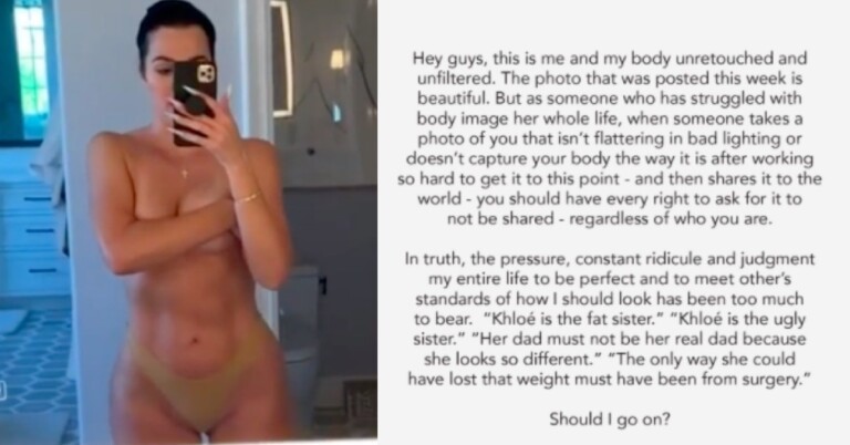 Khloe Kardashian Responds To Unedited Bikini Pic Drama With Open Letter