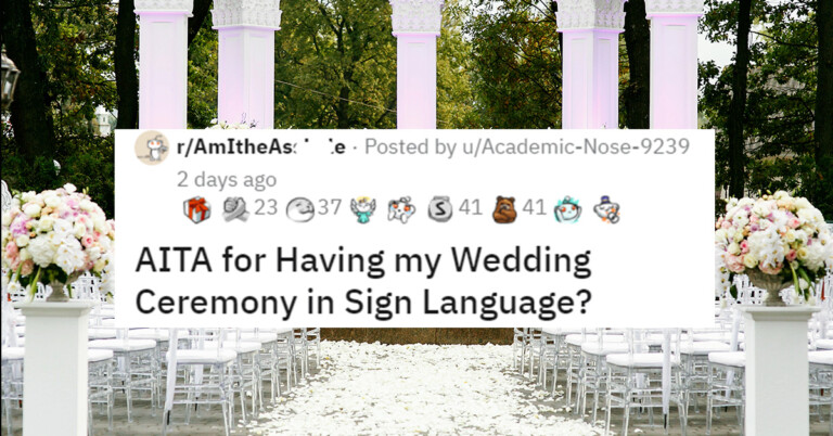 Couple Decides To Have Wedding In Sign Language, Sign-Impaired Mother Freaks Out