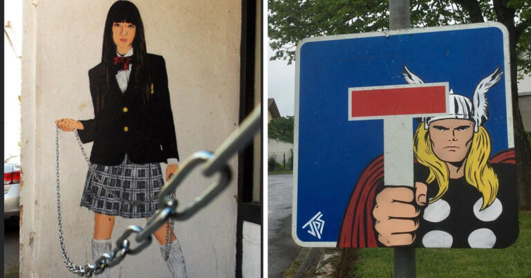 Street Artist Classes Up His Surroundings With Clever Graffiti (50 Pics)
