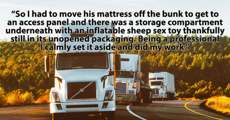 Truckers Are Sharing The Weirdest, Grossest Stories From The Road (15 Stories)