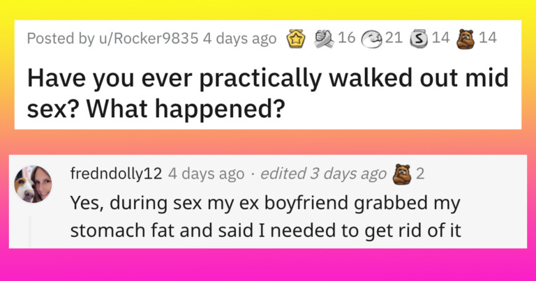 People Are Sharing The Times They Walked Out In The Middle Of Sex (26 Stories)