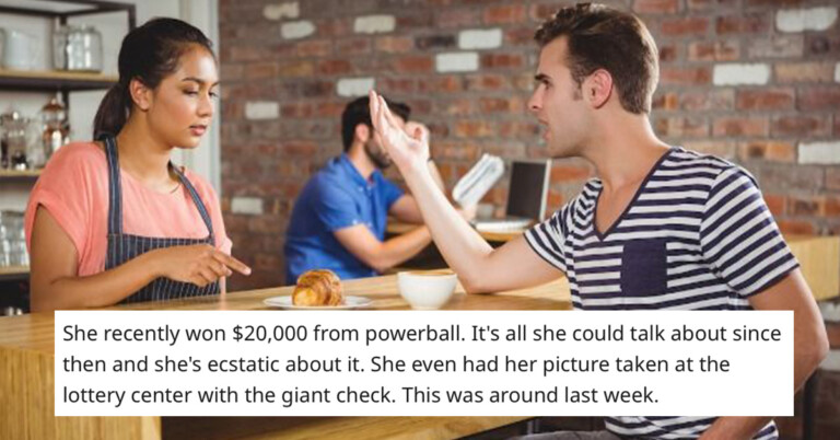 Man Asks If He Is Wrong For Not Tipping Waitress Who Won The Lottery