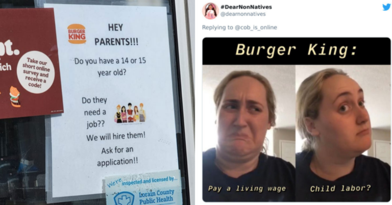 This Burger King Is Getting Roasted For Soliciting 14-Year-Olds To Work For Them (15 Tweets)