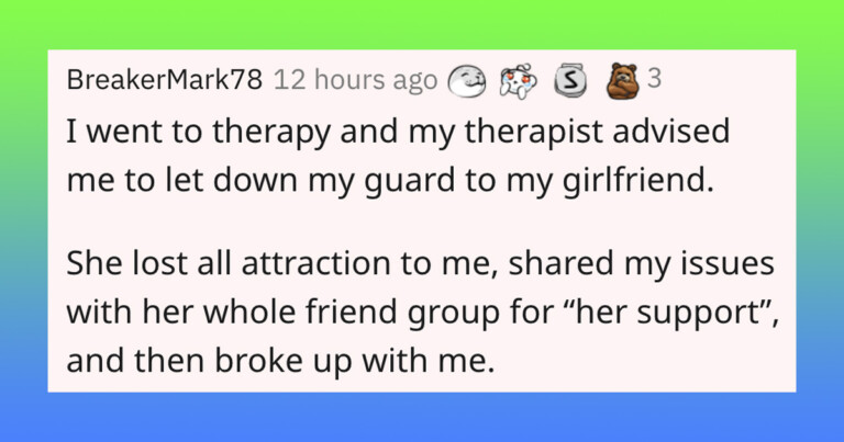 Men Are Revealing The “Worst Reactions” To Letting Their Emotional Guard Down (20 Stories)