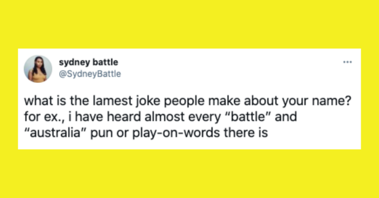 People Are Sharing The Lamest Jokes They’ve Heard About Their Names (22 Tweets)