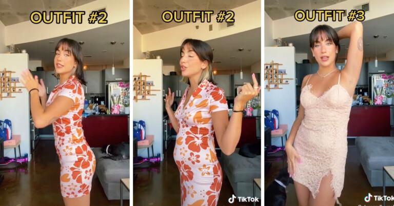 Influencer Goes Viral For Showing How Eating Affects The Way You Look In Different Outfits