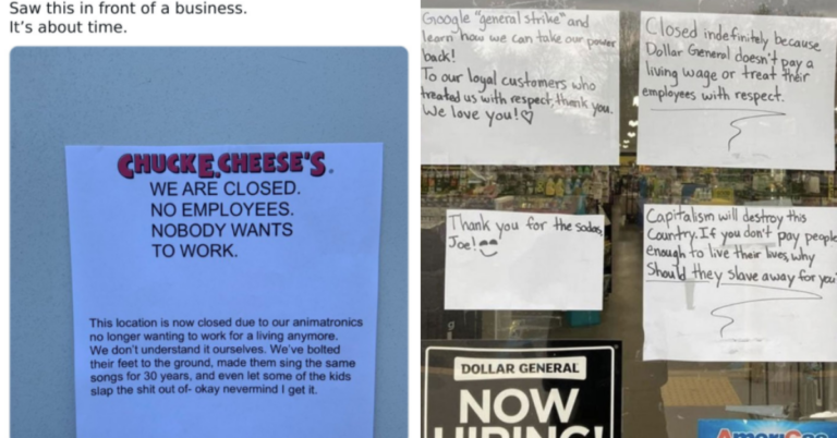 Fed-Up Employees Are Making “No One Wants To Work” Signs And Memes (19 Pics)