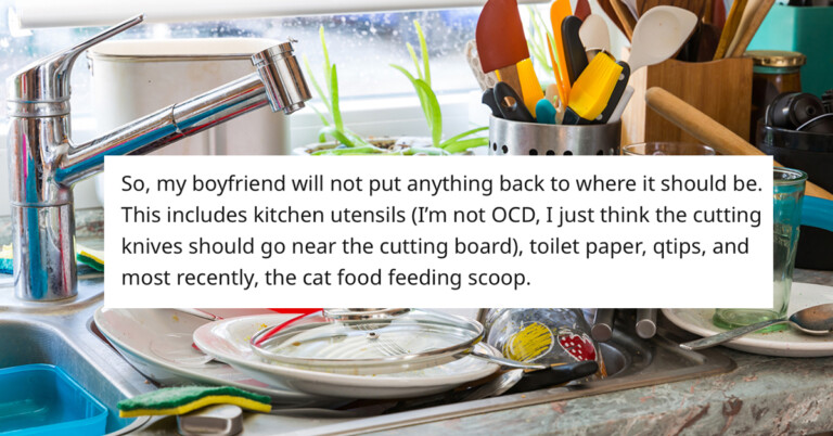 Woman Asks If She’s Wrong For No Longer Cleaning Up After Her Boyfriend