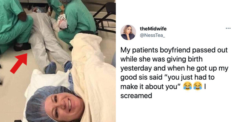 Moms Are Sharing Stories Of New Dads Who Couldn’t Handle The Heat Of The Delivery Room (17 Pics)