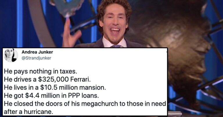 People React To Joel Osteen’s $325K Ferrari And Huge Mansion After Taking Millions In Bailout Loans