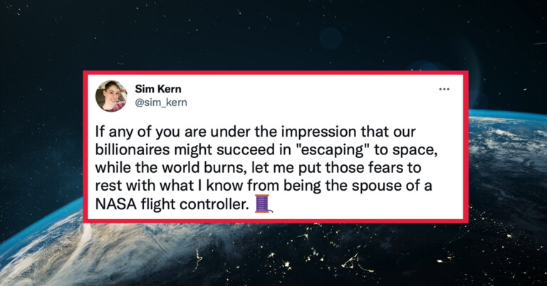 Viral Twitter Thread By NASA Spouse Explains Why Billionaires Can’t Live In Space