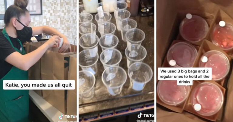 “I Guess Karen’s Little Sister Ordered”—Starbucks Barista Shares Huge 22-Drink Order In Viral TikTok