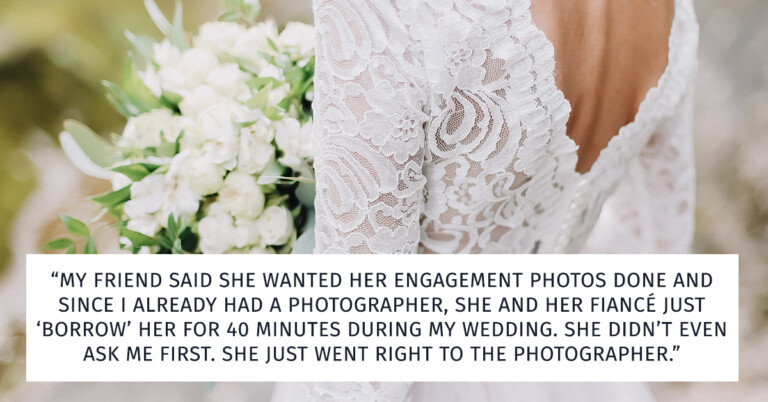 Was This Bride Wrong To Not Letting Her Friend Use Her Wedding Photographer?