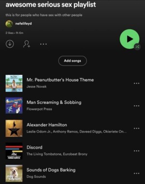 "Weird Spotify Playlists" Twitter Account Shares Unhinged Spotify Finds