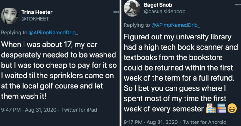 Cheap People Share The Shady ‘Life Hacks’ They Use To Avoid Spending Money (21 Tweets)