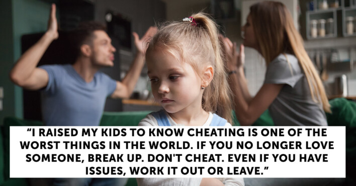 Mom Is Furious After Dad Tells The Kids She Cheated On Him