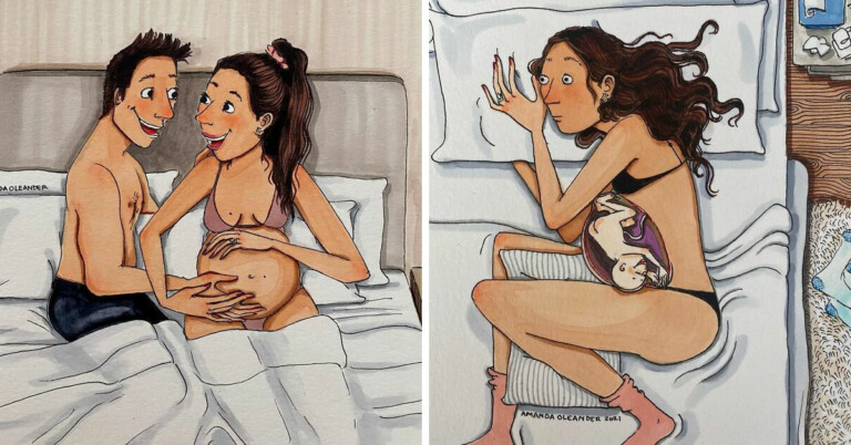 Artist Creates Honest, Wholesome Illustrations About Her Pregnancy Journey