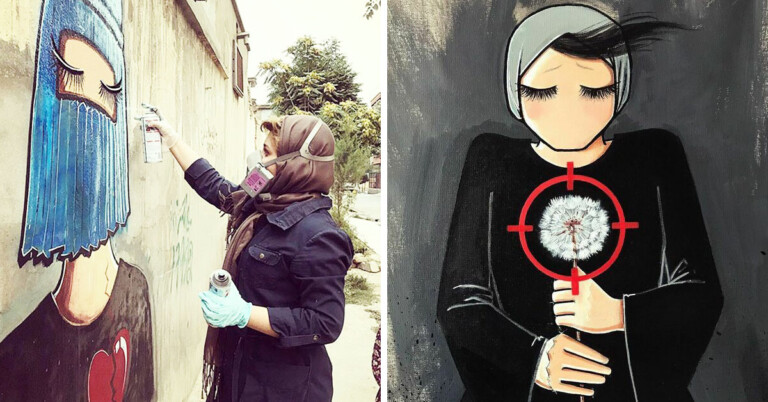 Incredible Art Afghanistan’s First Female Street Artist (20 Pics)
