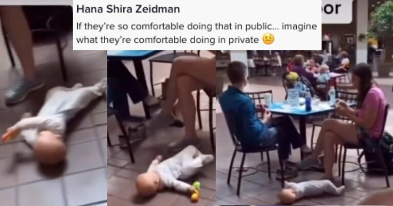 Viral Video Of Baby Laying, Rolling Around On Food Court Floor Sparks Parenting Debate