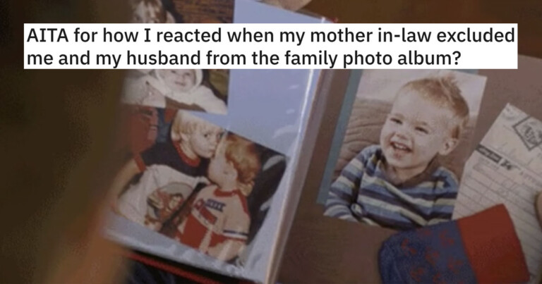 ‘Cruel’ Mother-In-Law Leaves Childless Couple Out Of Family Photo Album And Gets Called Out