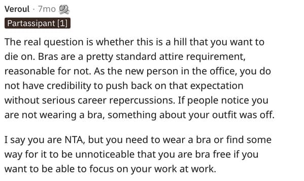 AITA for telling another gym member to wear a bra? #redditstories