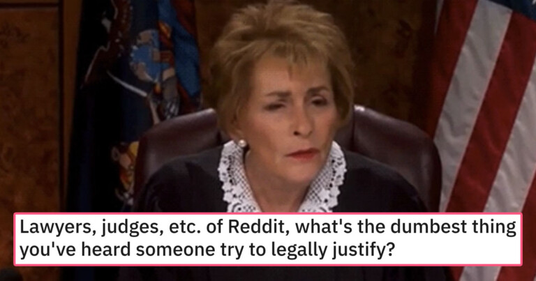 Lawyers and Judges Are Sharing The Dumbest Things People Tried To Legally Justify (20 Stories)